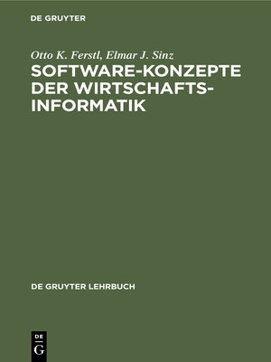 cover image of Software-Konzepte der Wirtschaftsinformatik